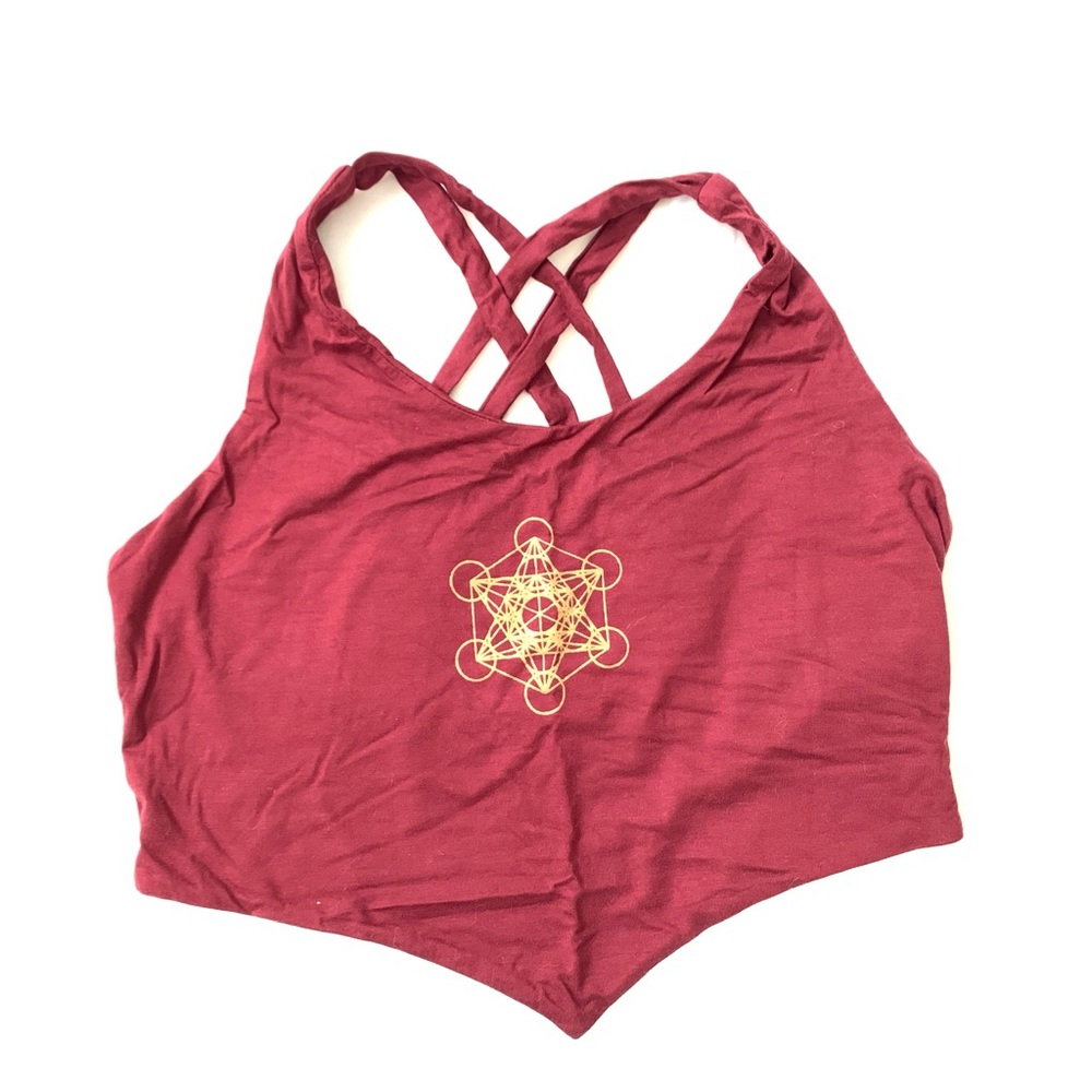 Geometric yoga top